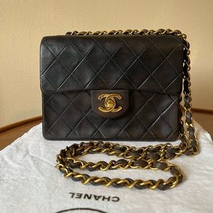 Chanel Mini Square Classic Flap Lambskin
